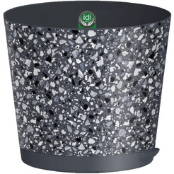 Горшок для цветов IDILAND Stone Flower 221607035/01 (серый)