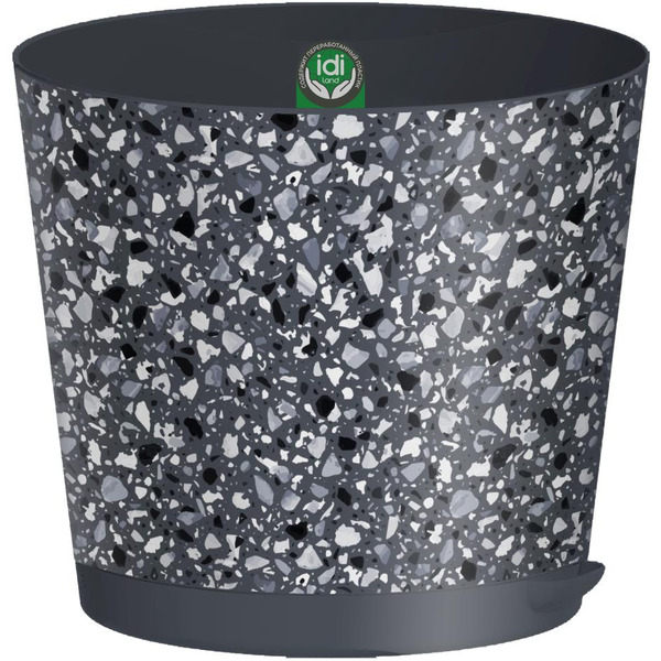 Горшок для цветов IDILAND Stone Flower 221607035/01 (серый)