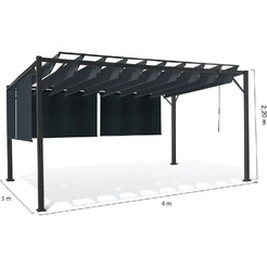 Шатер Springhouse Valencia с 4-мя маркизами SAG38 (графит)