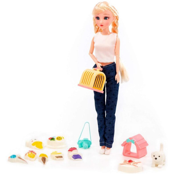 Кукла Полесье Ксюша в брюках + аксессуары (12 элементов) (в коробке №4) 8163