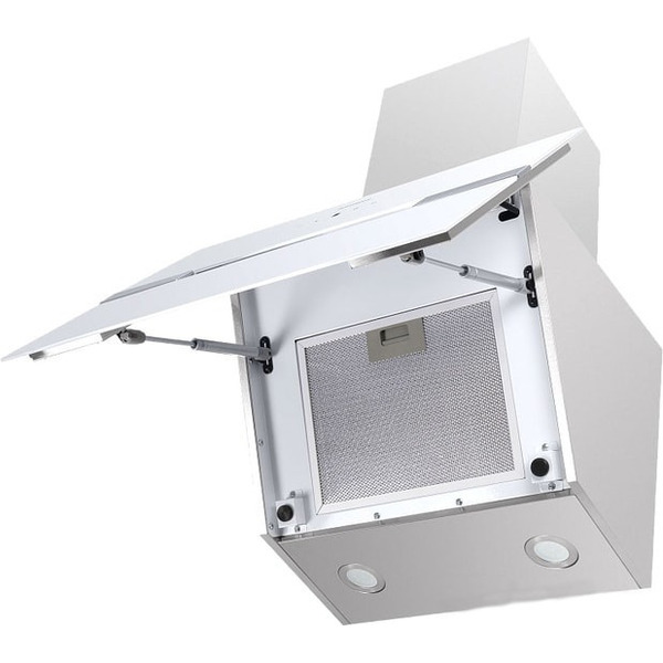 Кухонная вытяжка MAUNFELD Mersey 60 (нержавеющая сталь\белое стекло)