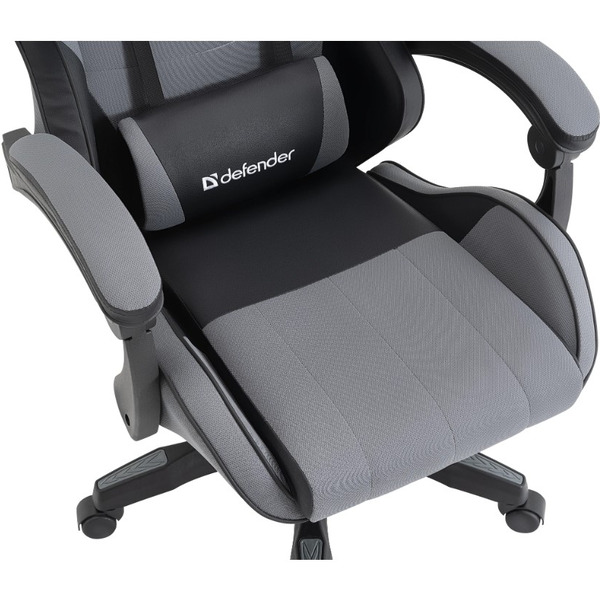 Игровое кресло Defender Strider черный/серый (64056)