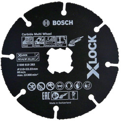 Круг отрезной Bosch X-LOCK Carbide Multi Wheel 115х1.0x22.2 2608619283