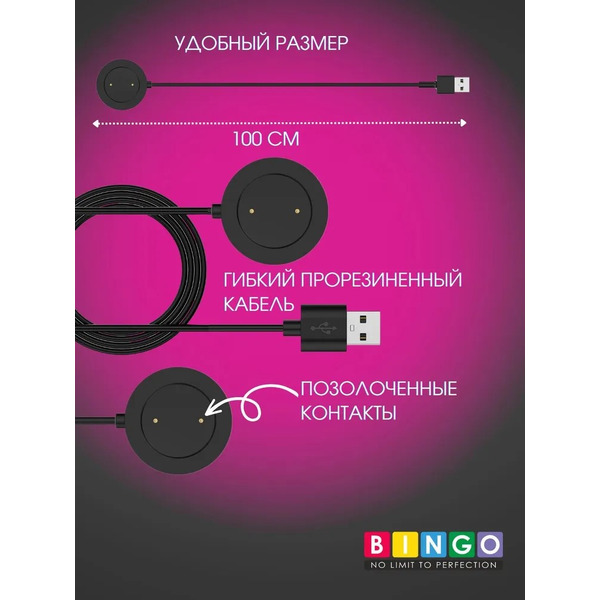 Зарядное устройство Bingo для HAYLOU RS3 LS04 Черное