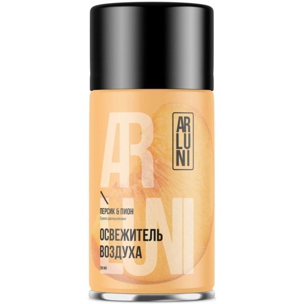 Освежитель воздуха ARLUNI Автоматик персик & пион, 250 мл (сменный аэрозольный баллон)
