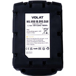Аккумуляторная батарея VOLAT для Milwaukee 18.0V 6.0Ah (Li-ion) MIL-M18