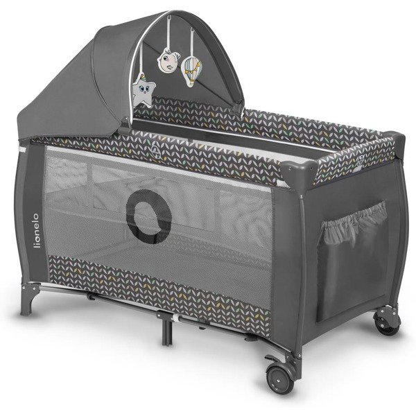 Кровать-манеж Lionelo Sven Plus (Grey Scandi)