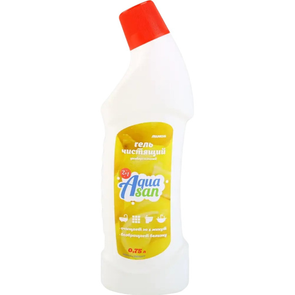 Средство для чистки туалетов AQUASАN Лимон 0.75 л