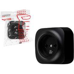 Розетка Leiden Electric Bailly 806013 (черный)