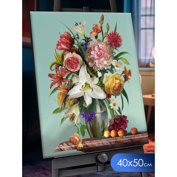 Картина по номерам Флюид Бузин. Цветы и фрукты 40x50 SHR0589