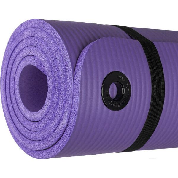 Коврик для йоги и фитнеса Sundays Fitness IR97506 (180x60x1см, фиолетовый)