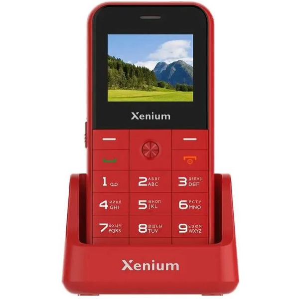 Кнопочный телефон Xenium X718 (красный)