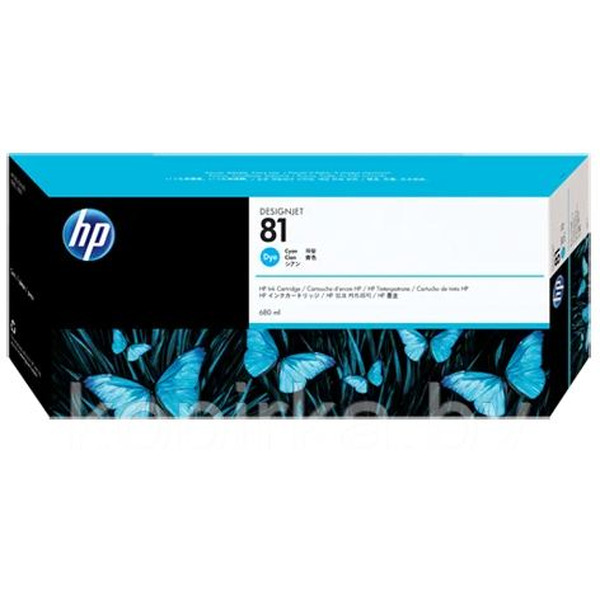 Катридж HP 81 (C4931A) для HP Designjet 5000, 5500