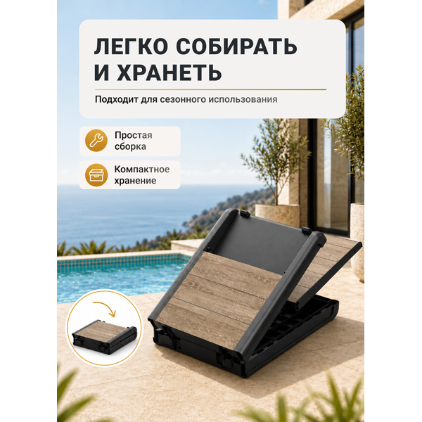 Шезлонг уличный Keter Porto SL 271462
