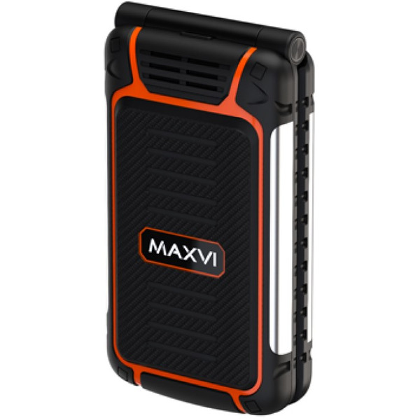 Мобильный телефон Maxvi E 10 (черный/оранжевый)