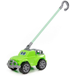 Автомобиль-каталка Полесье Дени с ручкой (зелёный) 1911