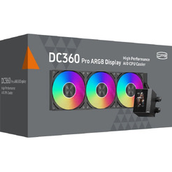 Система жидкостного охлаждения для процессора PCCooler DC360 Pro ARGB Display (черный)