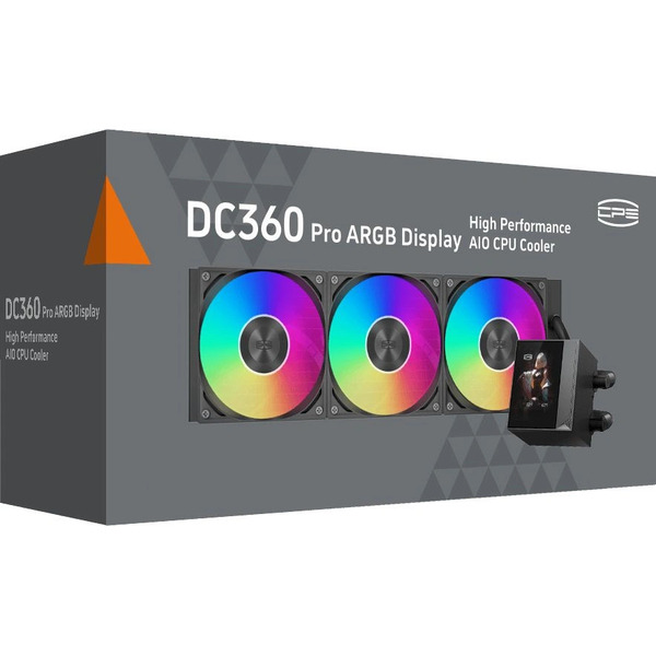 Система жидкостного охлаждения для процессора PCCooler DC360 Pro ARGB Display (черный)