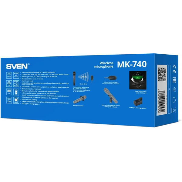 Беспроводной микрофон SVEN MK-740 (SV-022532)
