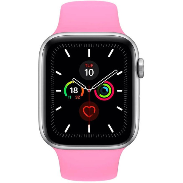 Ремешок Bingo Silicone для APPLE Watch 42/44/45mm (S) Малиновый