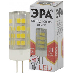 Лампочка ЭРА STD LED JC-5W-220V-CER-827-G4