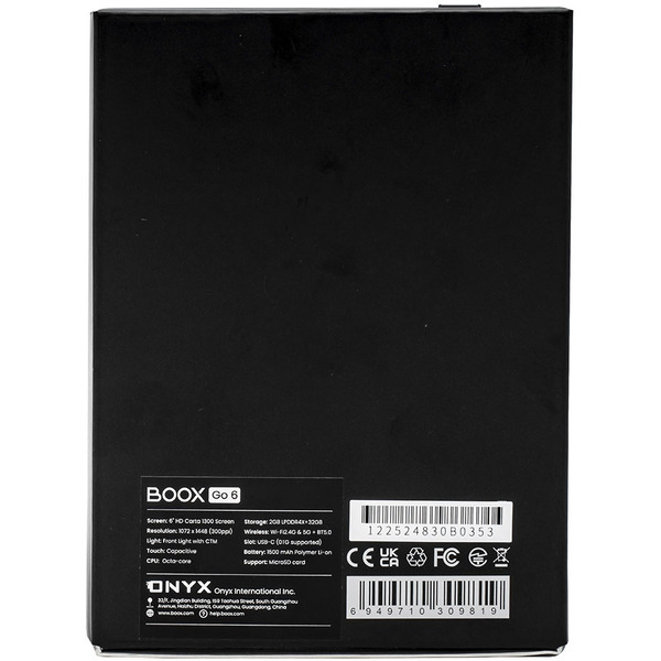 Электронная книга ONYX BOOX Go 6