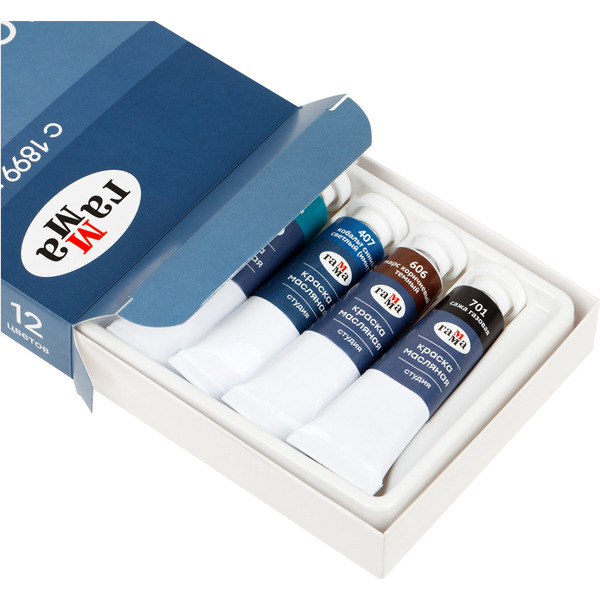 Краски масляные Гамма Студия 203007 (12 цв.)