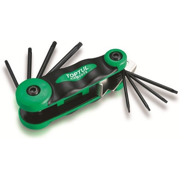 Набор ключей TOPTUL Torx T6-T25 AIFB0802 (8шт)