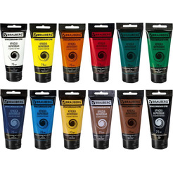 Краски акриловые художественные глянцевые BRAUBERG ART CLASSIC 192426