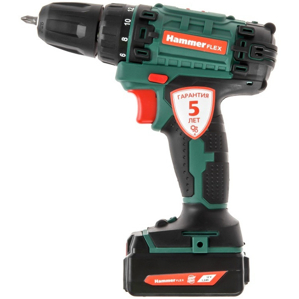 Шуруповерт аккумуляторный Hammer Flex ACD120Li 583431