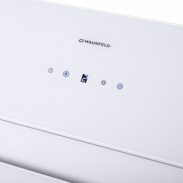 Кухонная вытяжка MAUNFELD Mersey 90 (нержавеющая сталь\белое стекло)