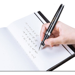 Набор перьевая ручка с флаконом чернил DELI S168 (стальное перо, черный цвет чернил)