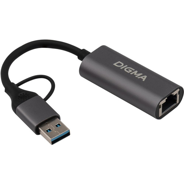Сетевой адаптер Gigabit Ethernet Digma DLA-GEUC01