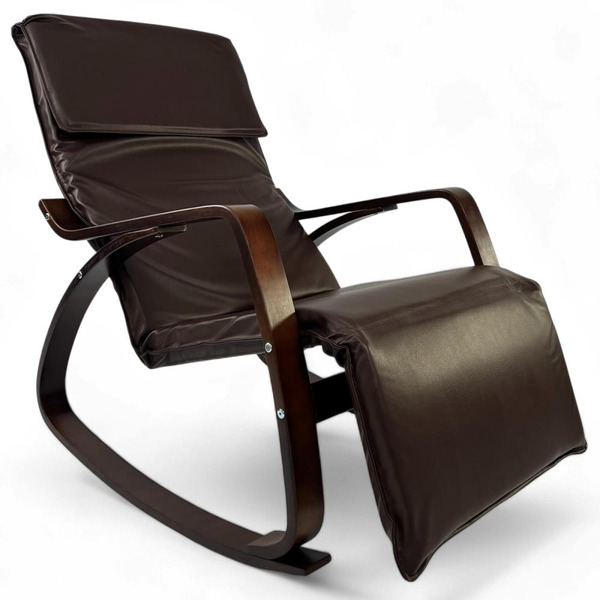 Кресло-качалка Calviano Comfort 1 (коричневый PU)