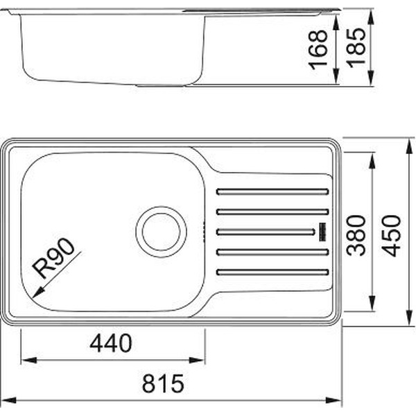 Кухонная мойка Franke LNX 611-82 101.0736.118