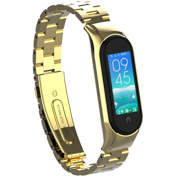 Ремешок Bingo Stainless для Xiaomi Mi Band 5 Золотистый