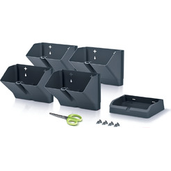 Кашпо Prosperplast Mini cascade IO1W200-S433 (антрацит)