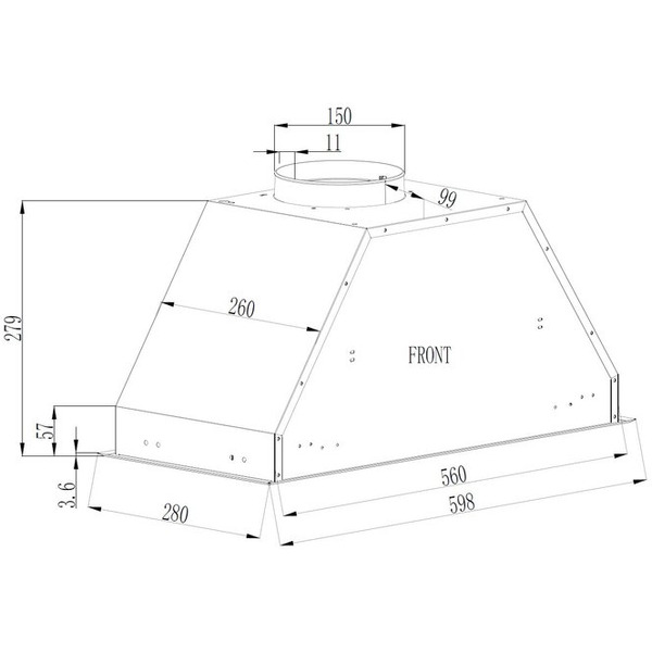 Кухонная вытяжка Schtoff Tango 60 White