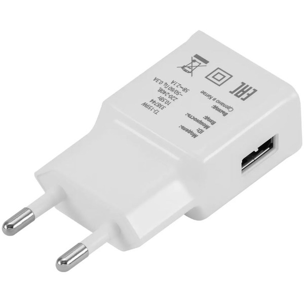 Сетевое зарядное Buro TJ-159 (белый)