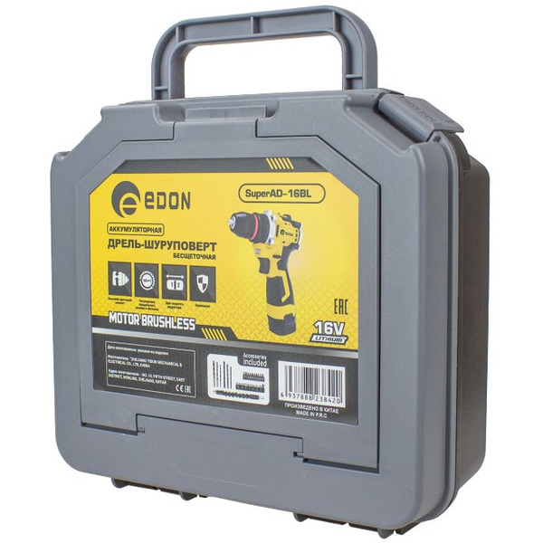 Дрель-шуруповерт Edon Super AD-16BL