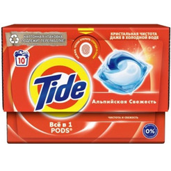 Капсулы для стирки Tide Альпийская свежесть (10x16.8г)
