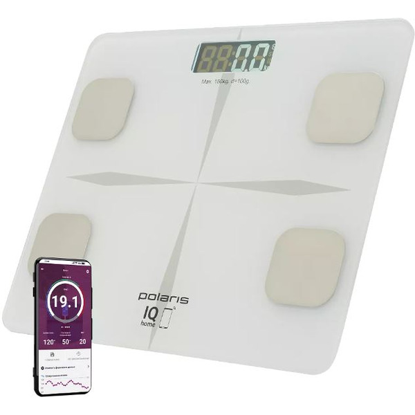 Напольные весы Polaris PWS 1894 IQ Home (белый)