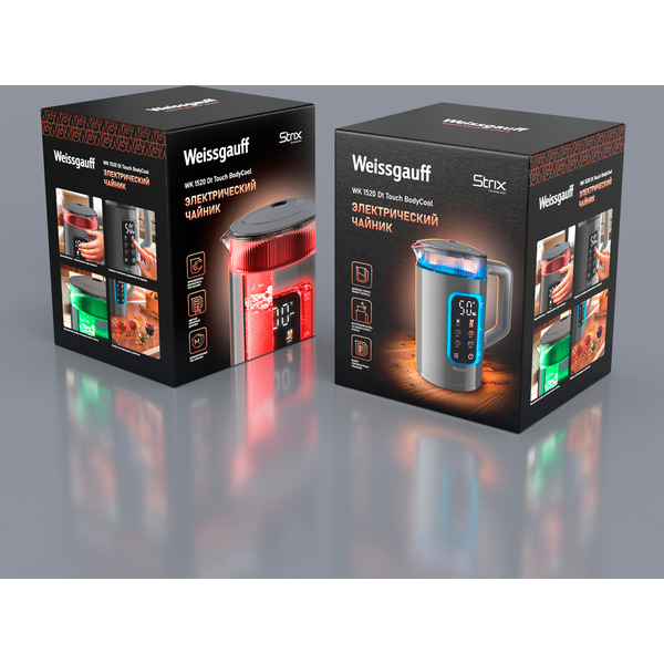 Электрический чайник Weissgauff WK 1520 Dt Touch BodyCool
