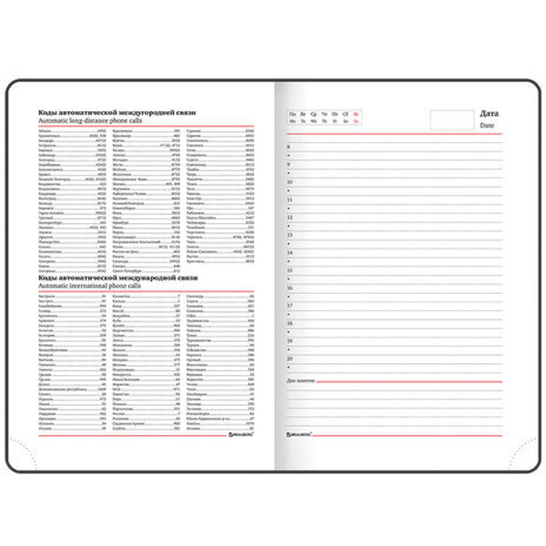 Ежедневник BRAUBERG недатированный Magnetic X 113281 (красный)