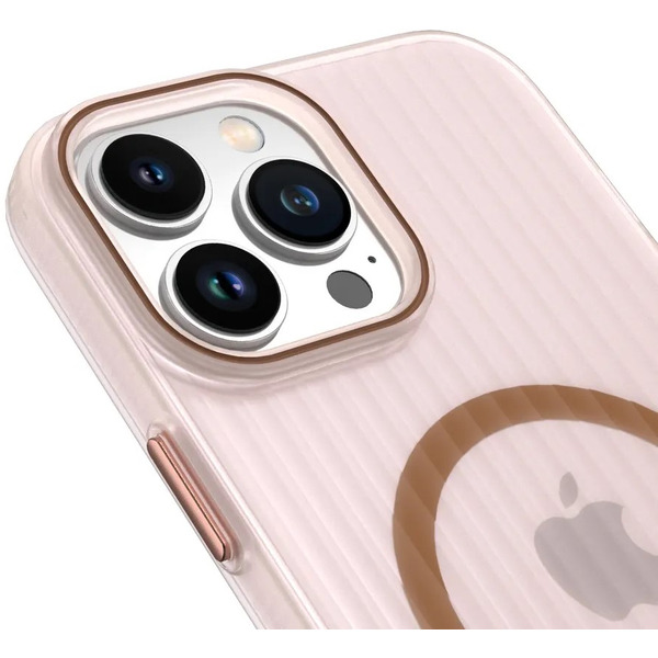 Задняя накладка CASE Translucent Strip Apple iPhone 14 Pro Max (золотой)