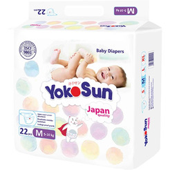 Подгузники YokoSun На липучках M 5-10 кг (22 шт)