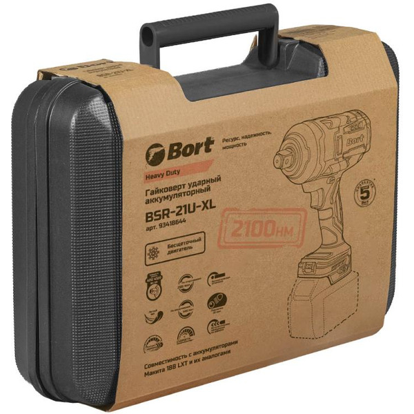 Гайковерт аккумуляторный BORT BSR-21U-XL 93418644 (без АКБ и ЗУ)
