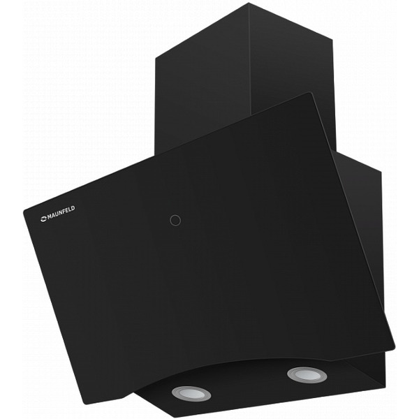 Наклонная кухонная вытяжка MAUNFELD TEFFI 60 черное стекло