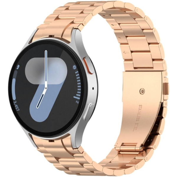 Ремешок Bingo Stainless для SAMSUNG Galaxy Watch 4/5/6/7/FE (розовое золото)