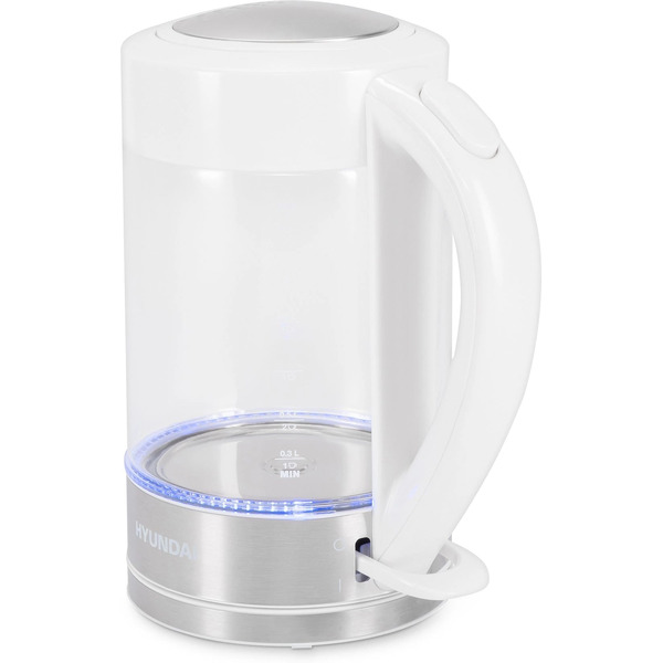 Электрический чайник Hyundai HYK-G9990 (белый/серебристый)